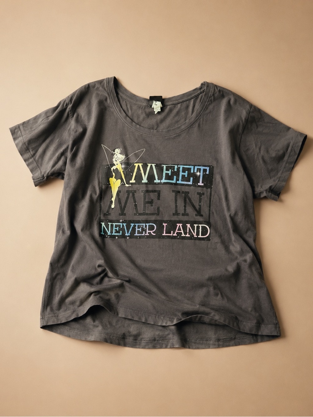 Disney Tinker Bell Meet Me In Never Land Graphic T-Shirt 2XL